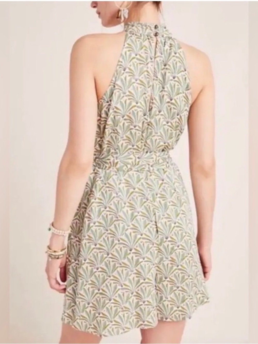 Anthropologie Maddie High Neck Short Romper - Picture 11 of 12
